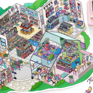 3d 방꾸미기 스티커 대형 상가모임 실사용 후기 | 효과 있을까? - 상품 이미지 3