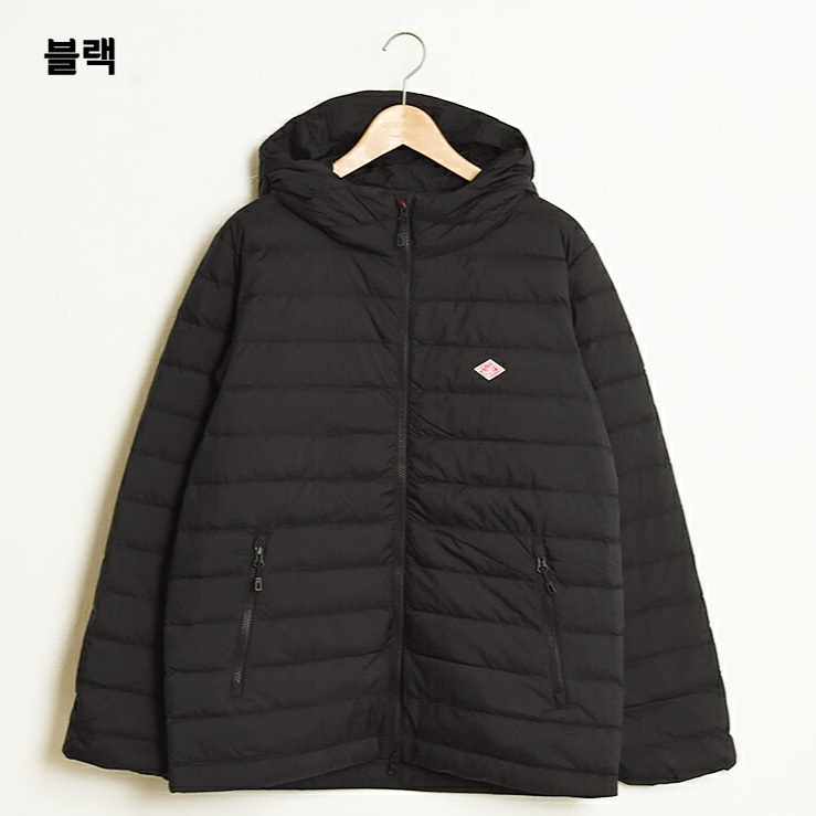 단톤 나일론 타프타 미들 다운 후드 재킷 남성 패딩 DT-A0564NRP M 블랙 - 상세 이미지 4