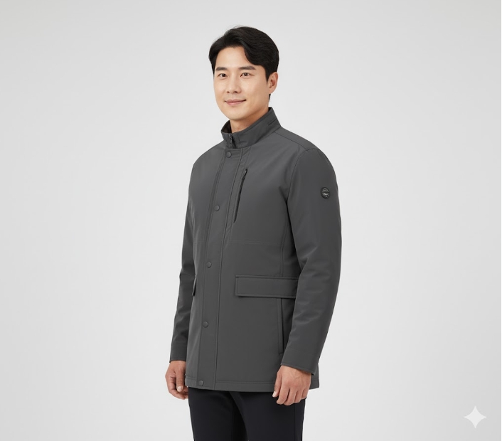 팬텀골프 남성 초겨울 내피 탈부착 가능한 골프웨어 바람막이 자켓 이미지 6