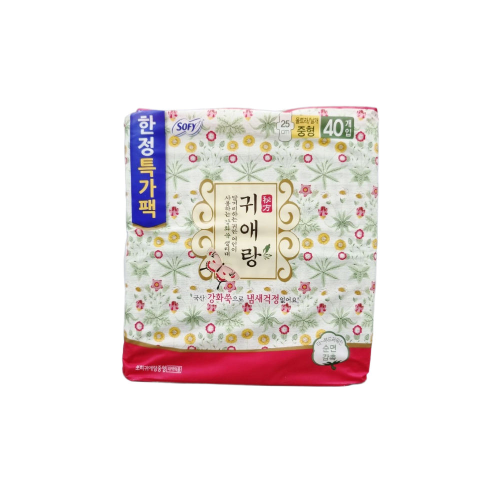 쏘피 귀애랑 중형 40개입 월경 여성용품 - 메인 이미지