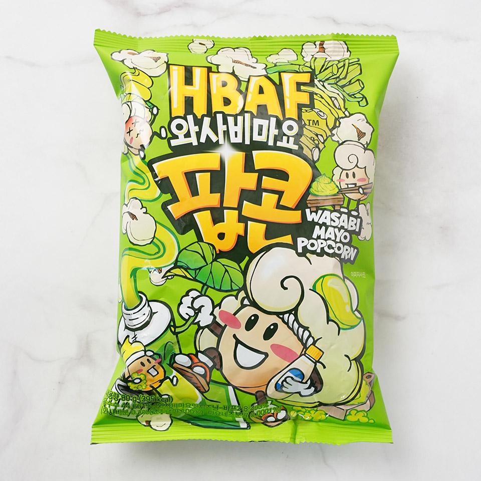 메가마트 HBAF 바프 와사비마요 팝콘 80g - 상품 이미지