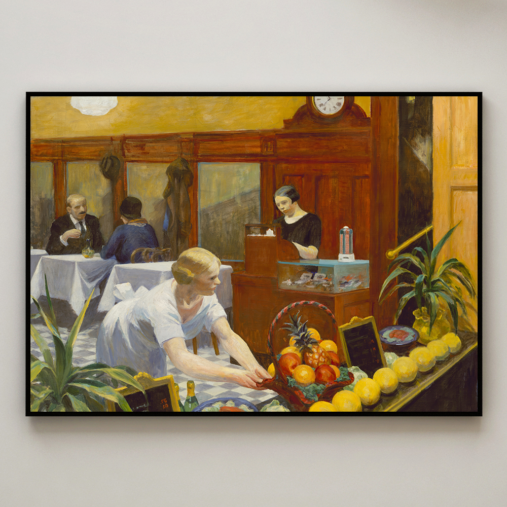 에드워드 호퍼 인테리어 그림 액자 포스터 명화 Tables for Ladies 1927 - 상세 이미지 4