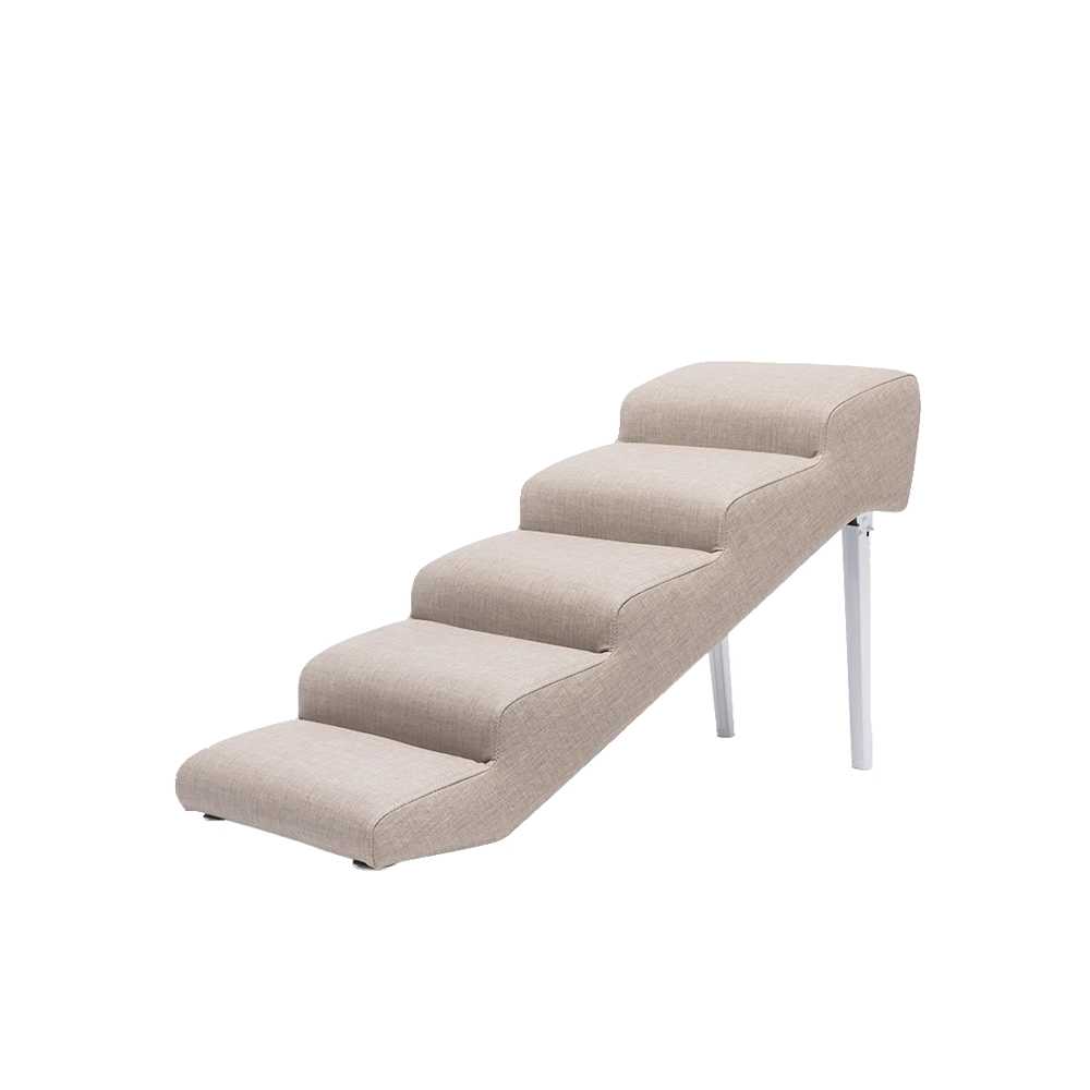 반려견 연결 계단 높이조절 이동식 스텝퍼 펫스텝 A형 베이지 4단 + 72x40x45cm - 상세 이미지 2