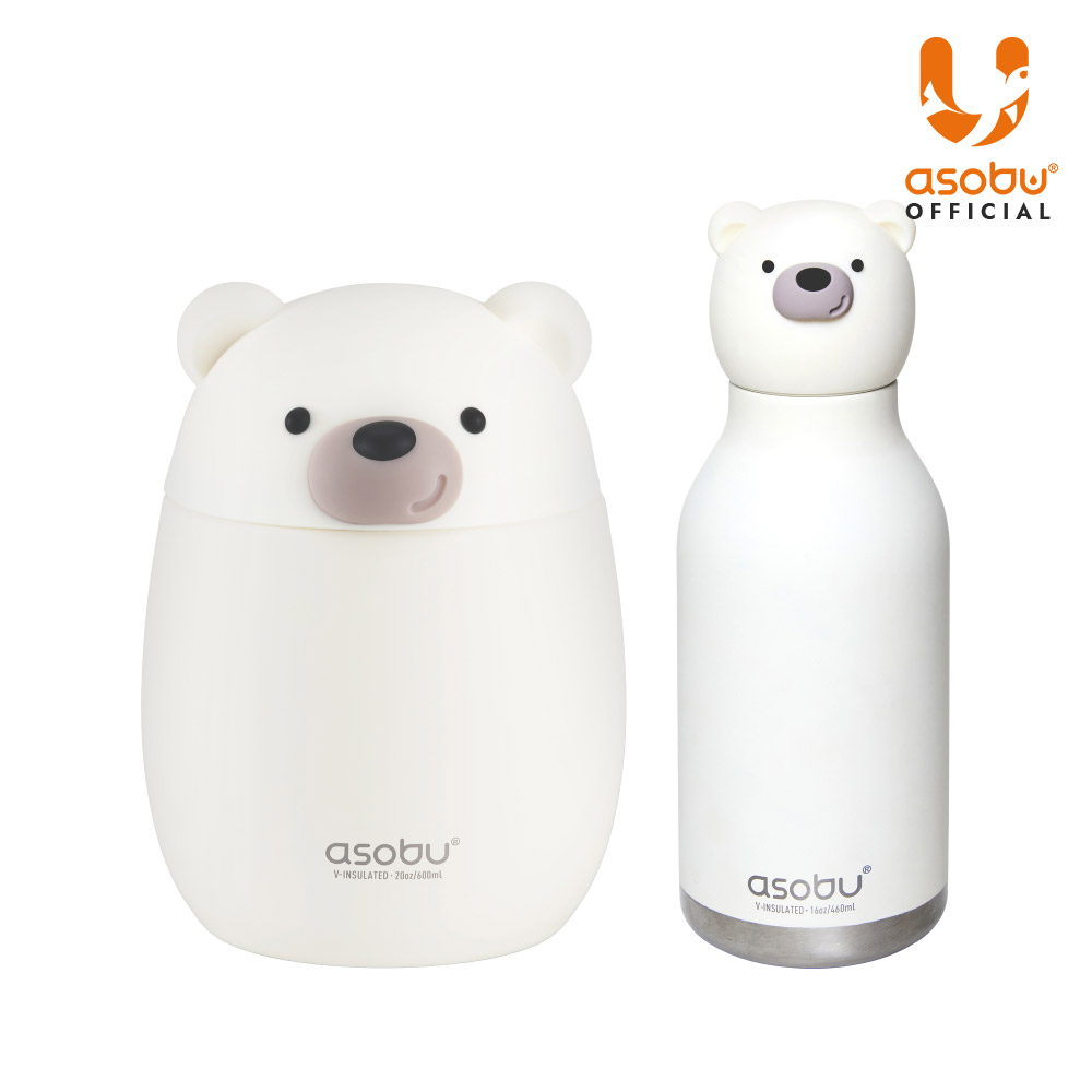 아소부 베스티 텀블러460ml 푸드자 보온도시락 600ml 2종 세트 - 상세 이미지 4