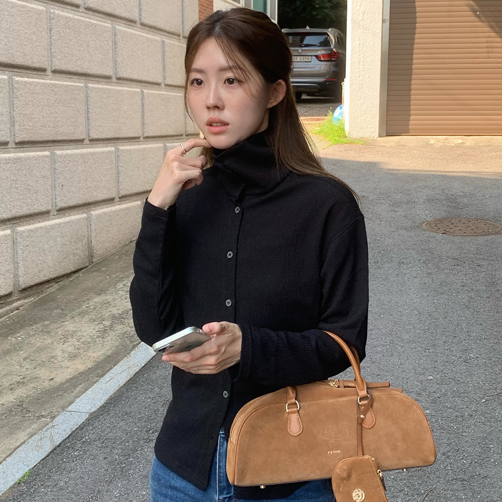 [N도착] 25FW 크링클 버튼업 슬림핏 셔츠 1종 - 상세 이미지 4