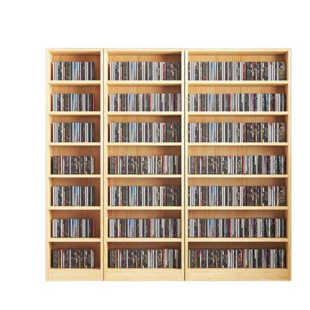 공간절약 슬림형 DVD 선반 다용도 수납 인테리어용 원목 + 180x40x20cm(9단) - 상세 이미지 2