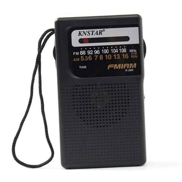 미니 휴대용 라디오 아날로그 amfm 라디오 효도 어르신 건전지형 야외용 - 상품 이미지
