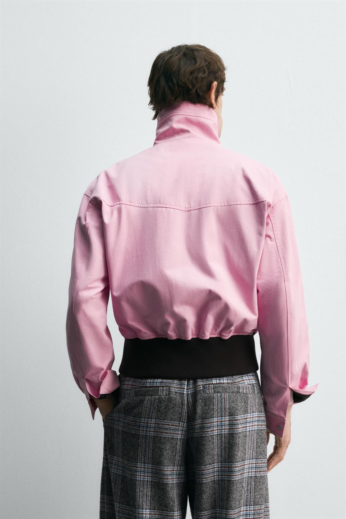 자라 하이넥 배색 핑크 집업 재킷 X 해리 램버트 디즈니 3046/317 PINK - 상세 이미지 4