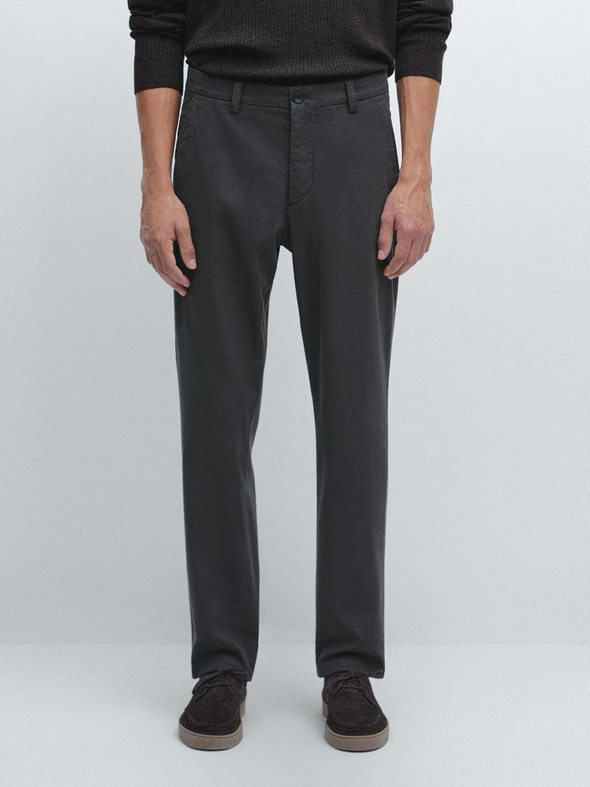 마시모두띠 슬림핏 테크니컬 텍스처 팬츠 0034/006 GREY - 상품 이미지