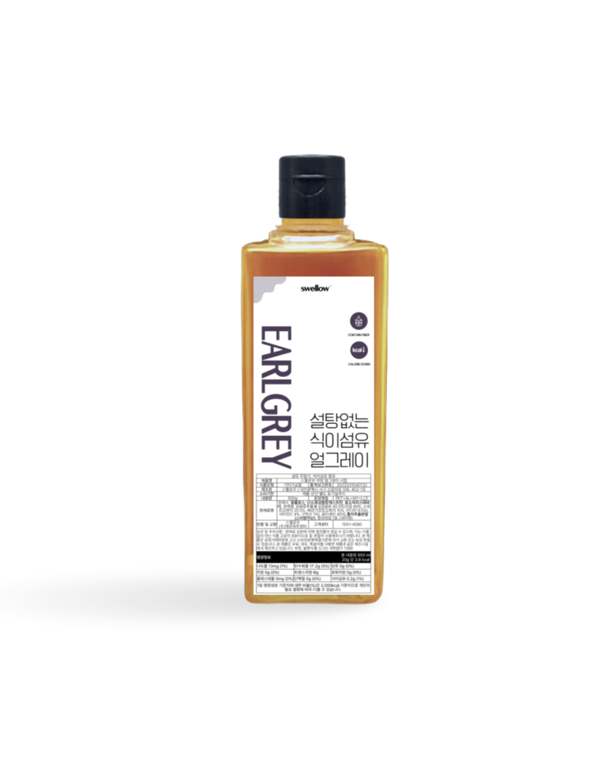 스웰로우 저당 얼그레이 카페 밀크티 하이볼 시럽 저칼로리 식이섬유 알룰로스 500ml - 상품 이미지