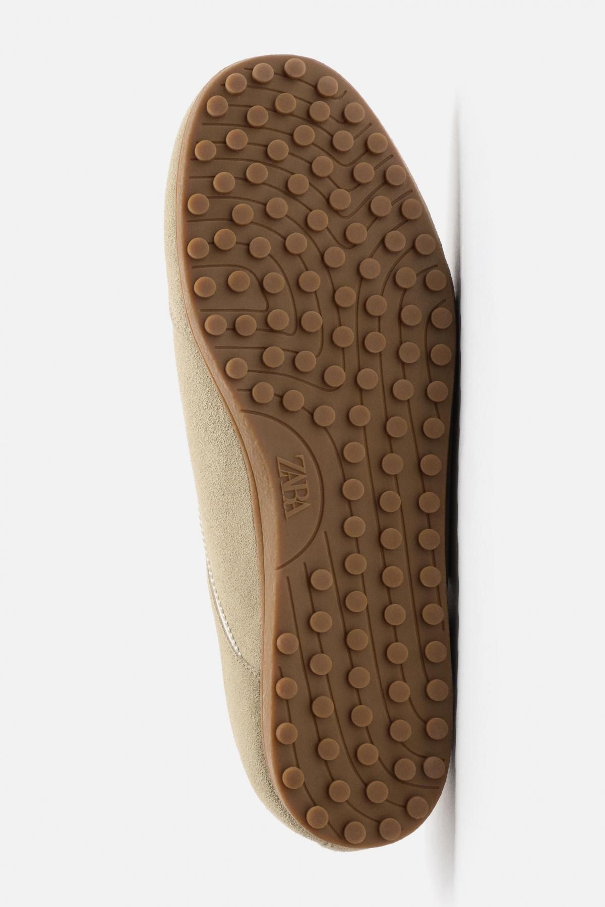 자라 레트로 스웨이드 레더 스니커즈 2253/620 SAND BROWN - 상세 이미지 5