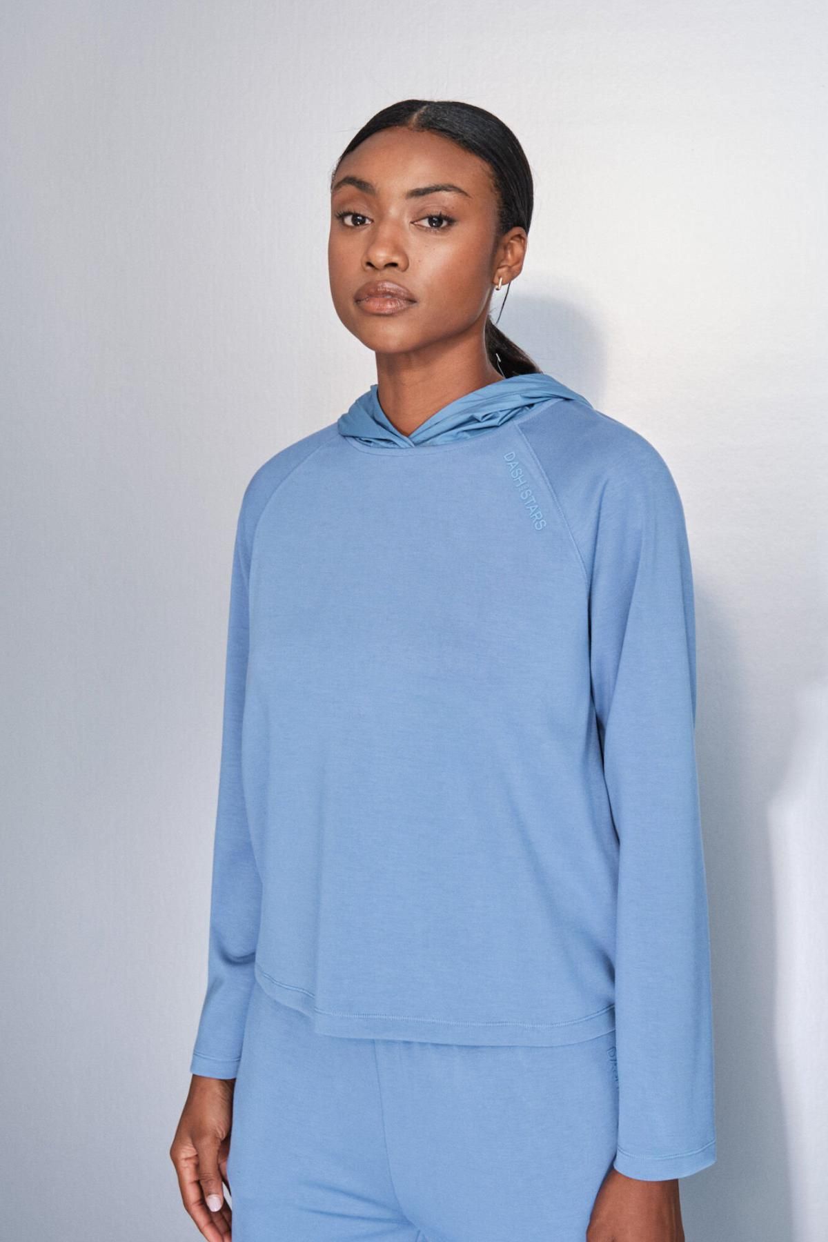 대시 앤 스타즈 테크니컬 소프트 후드티 블루 9412042 AZUL - 메인 이미지