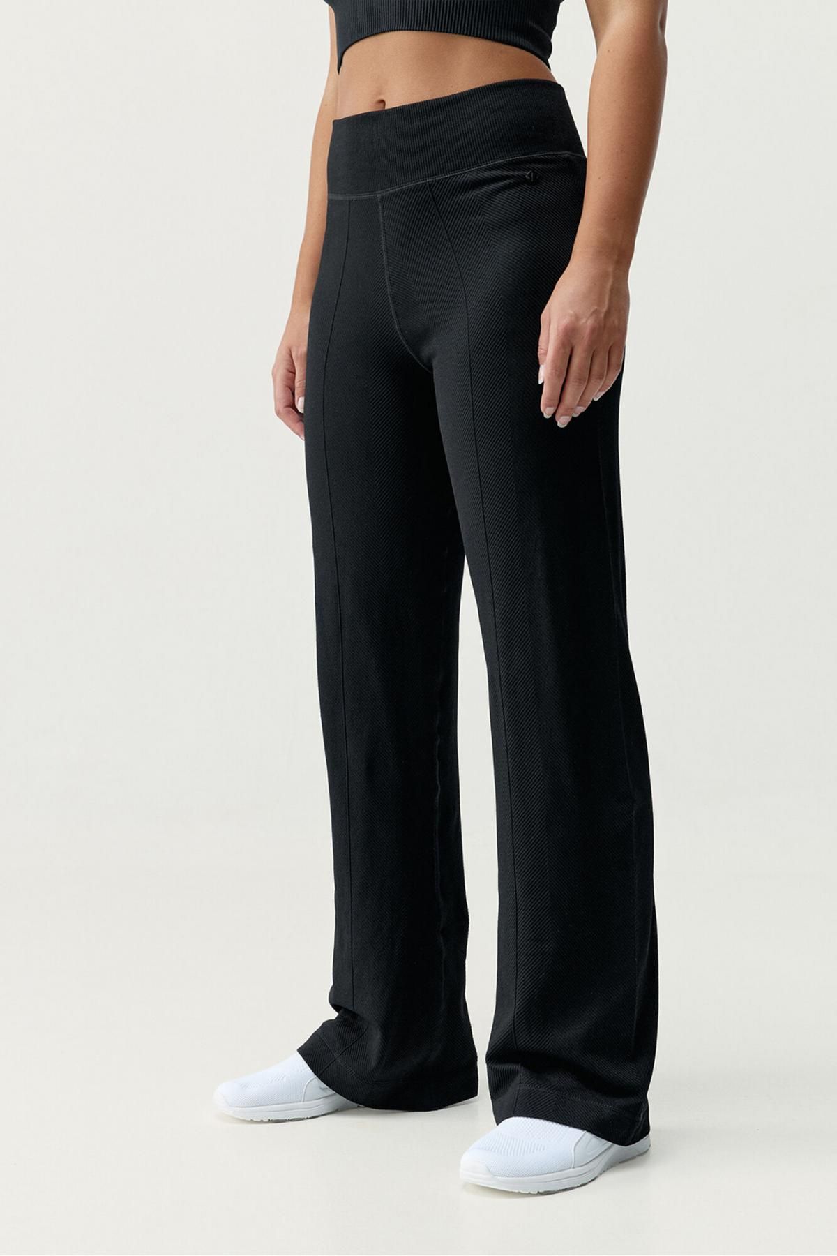 본리빙요가 테크니컬 심리스 와이드핏 블랙 팬츠 8182805 NEGRO - 상품 이미지