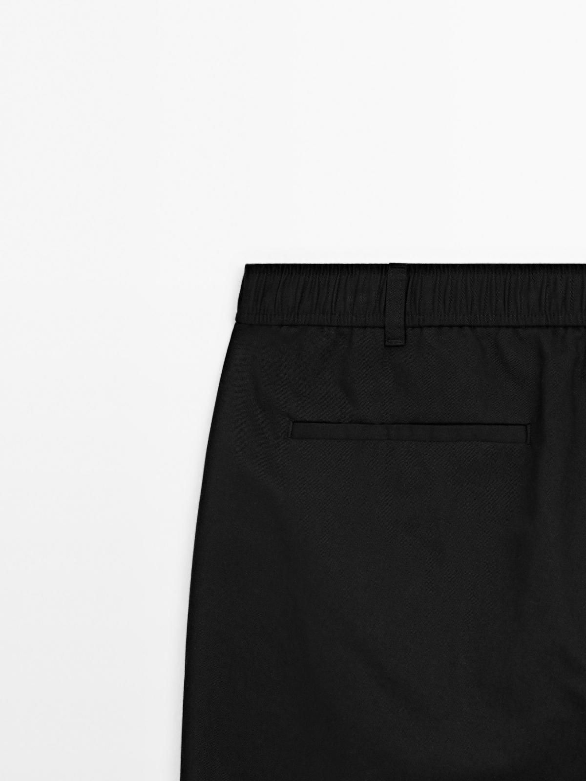 마시모두띠 와이드핏 코튼블렌드 조거팬츠 0013/006 BLACK - 상세 이미지 2