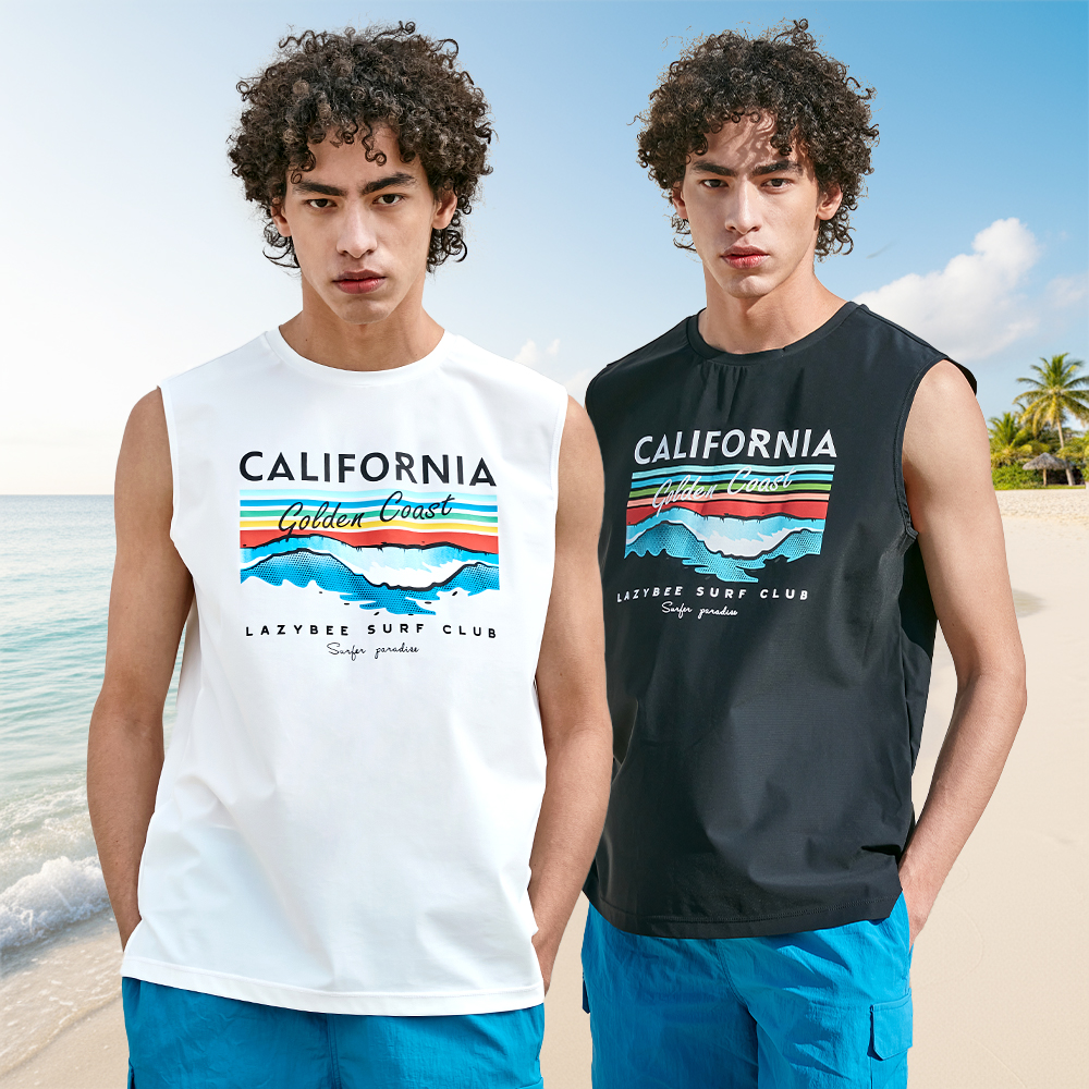 남자 루즈핏 래쉬가드 수영복 비치웨어 빅사이즈 나시 슬리브리스 러닝 운동복 런닝