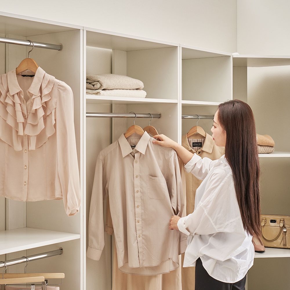 장인가구 올리세 E0 드레스룸 600 아일랜드 4단 악세사리장 옷방 수납장 안방 서랍장