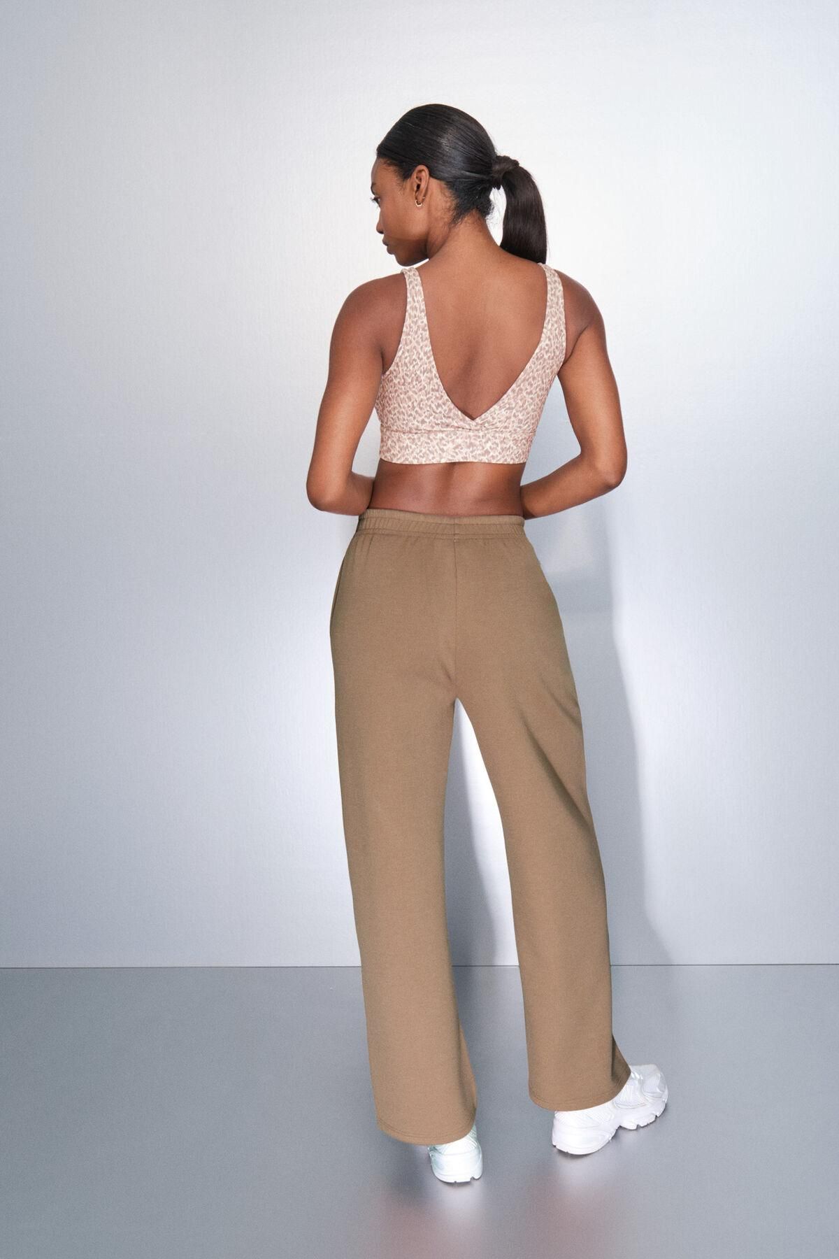 대시 앤 스타즈 와이드핏 리브드 모달 브라운 팬츠 5172060 NUDE - 상세 이미지 5