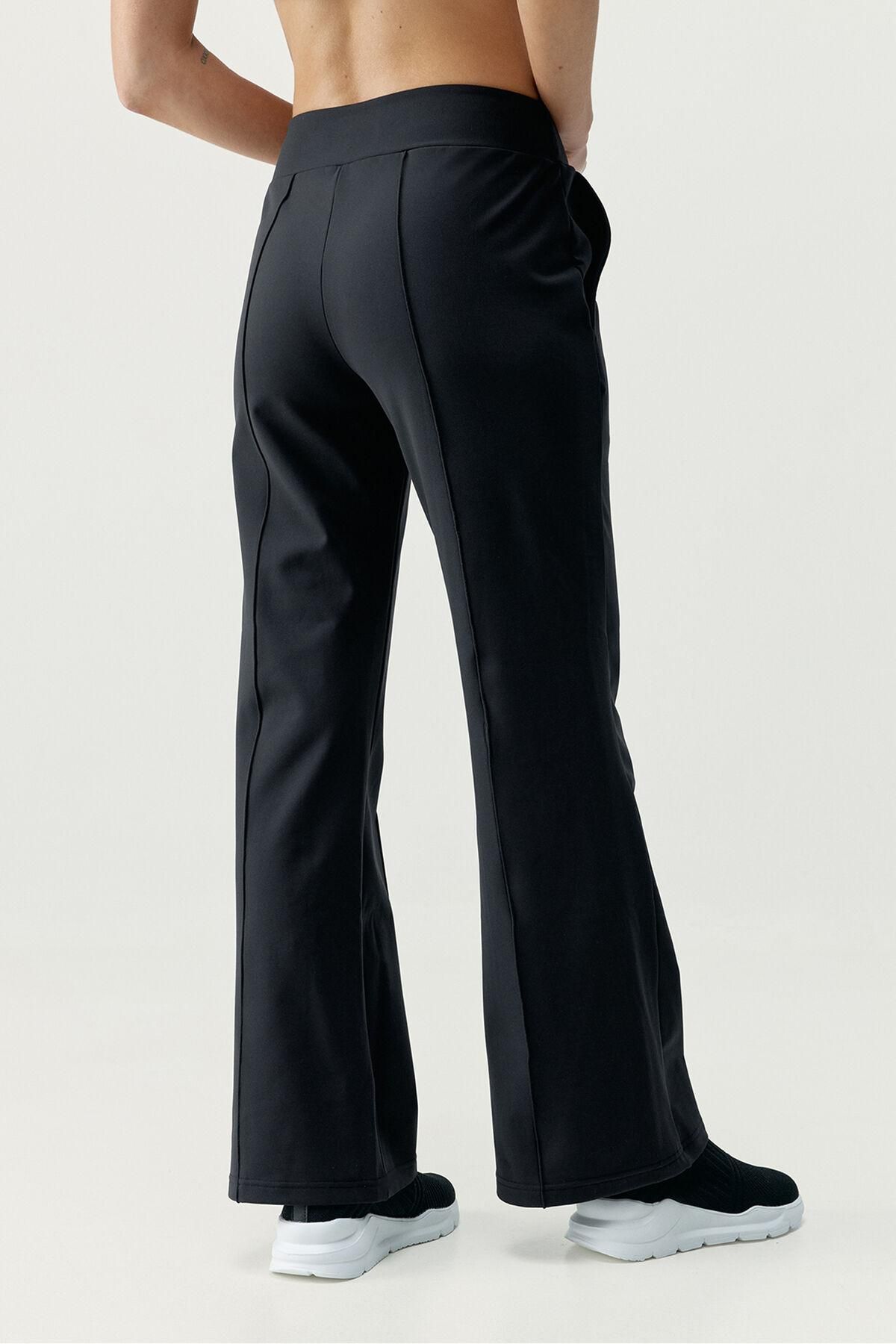 본리빙요가 테크니컬 블랙 와이드 스트레이트 팬츠 8182792 NEGRO - 상세 이미지 2