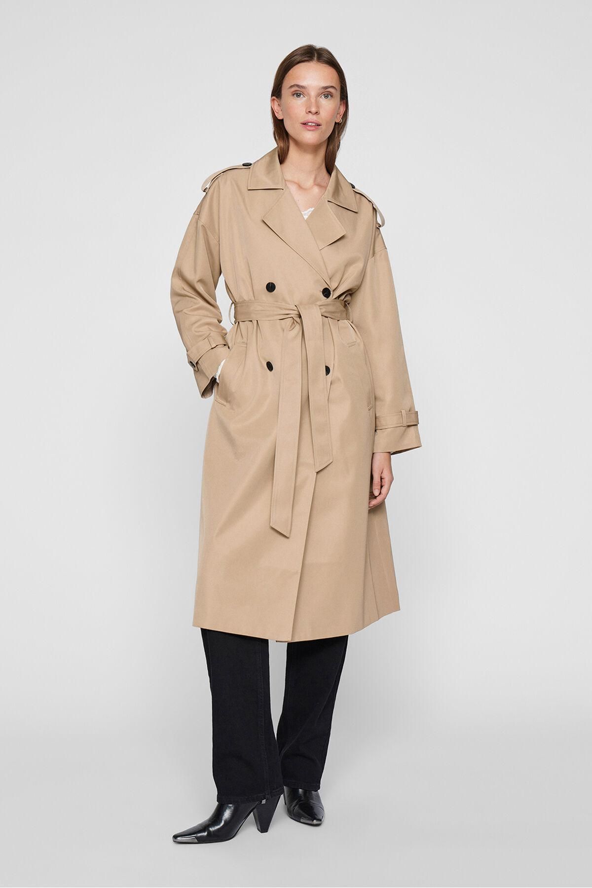 빌라 더블버튼 벨트 롱 트렌치코트 6031229 BEIGE - 상세 이미지 2
