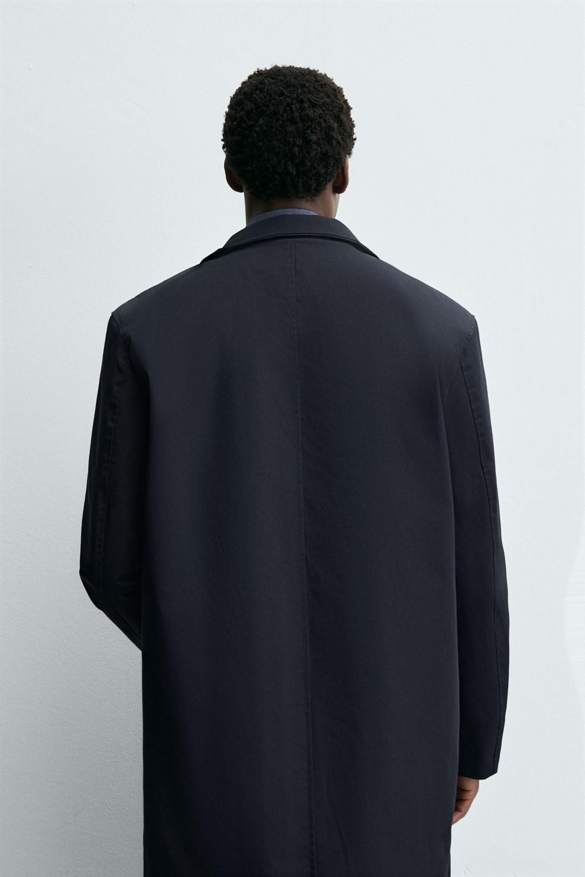자라 테크니컬 방수 후드 집업 파카 8281/179 NAVY BLUE - 상세 이미지 4