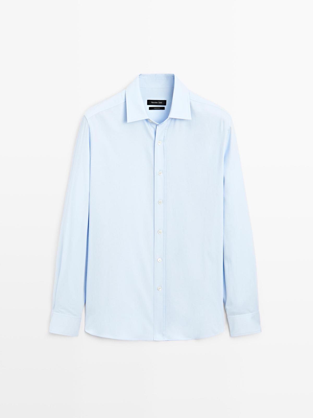 마시모두띠 클래식 레귤러핏 코튼 블렌드 긴팔 셔츠 1770/260 SKY BLUE - 상품 이미지