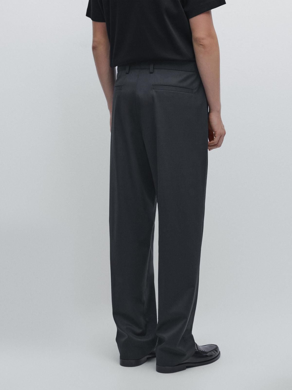 마시모두띠 테크니컬 울블렌드 쿨 슬랙스 팬츠 2888/378 NAVY BLUE - 상세 이미지 3