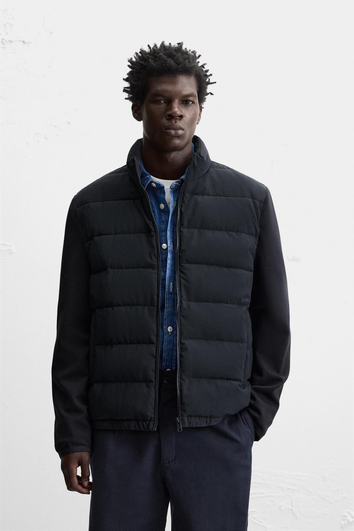 자라 테크니컬 경량 패딩 재킷 8574/800 NAVY BLUE - 상세 이미지 3