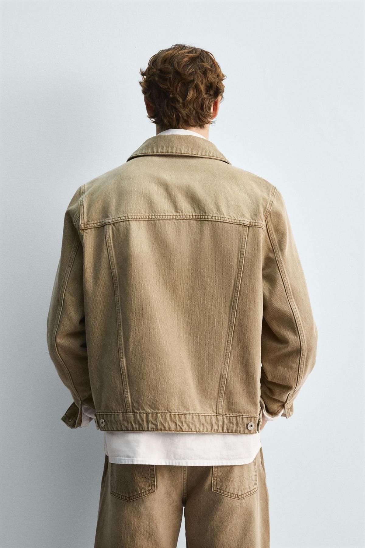 자라 카키 데님 재킷 3991/394 CAMEL - 상세 이미지 4