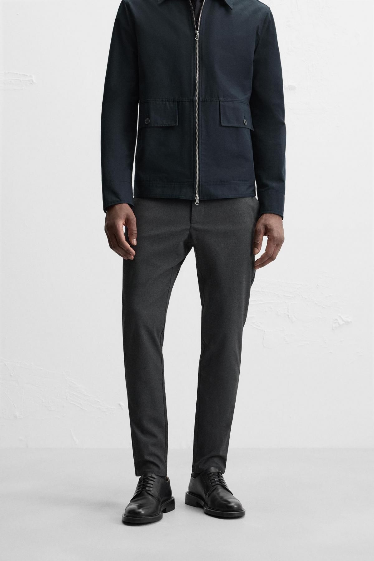 자라 슬림핏 컴포트 팬츠 6861/441 ANTHRACITE GREY - 상품 이미지