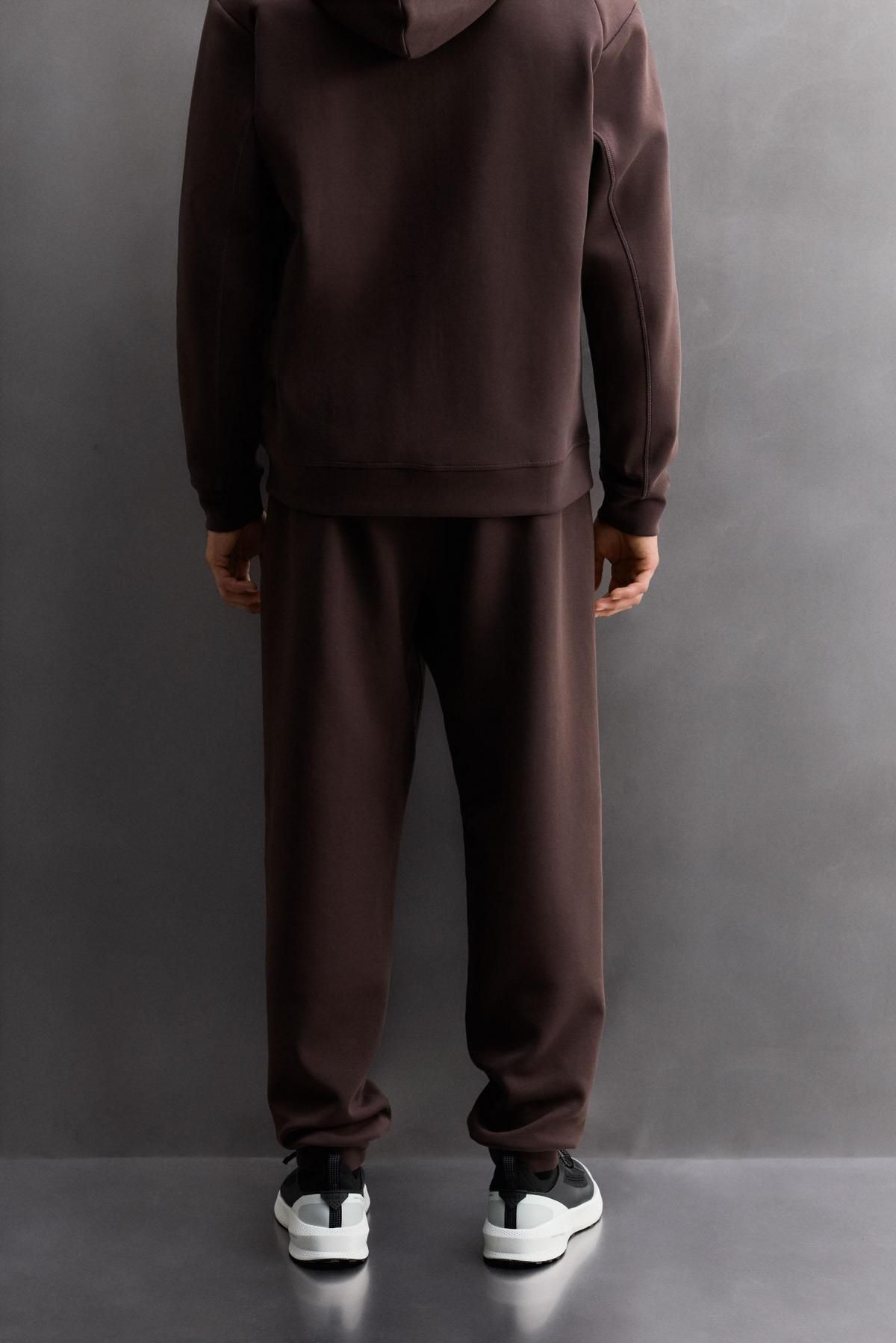 자라 테크니컬 컴포트 와이드 조거 팬츠 8574/330 BURGUNDY - 상세 이미지 4