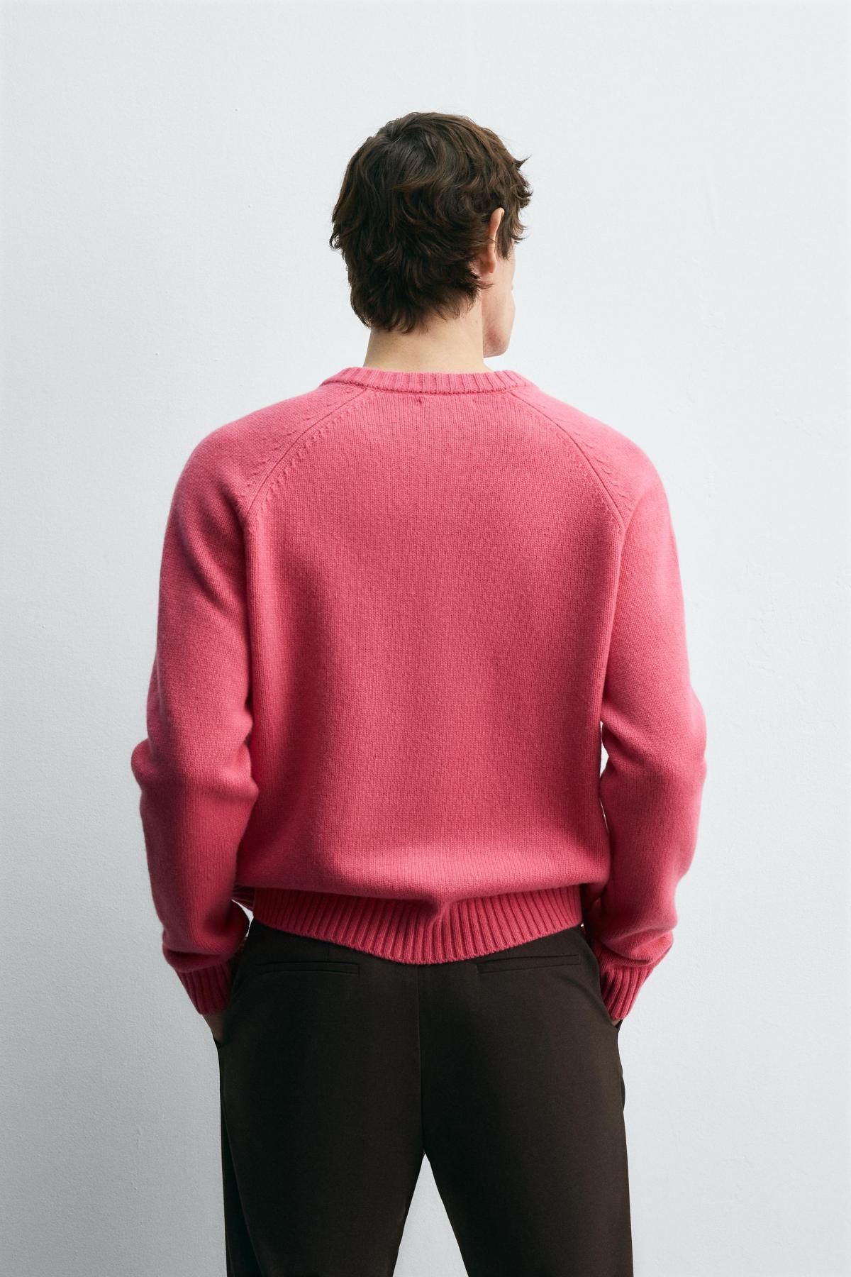 자라 도날드덕 라운드넥 핑크 울 가디건 X 해리 램버트 디즈니 5755/371 PINK - 상세 이미지 4