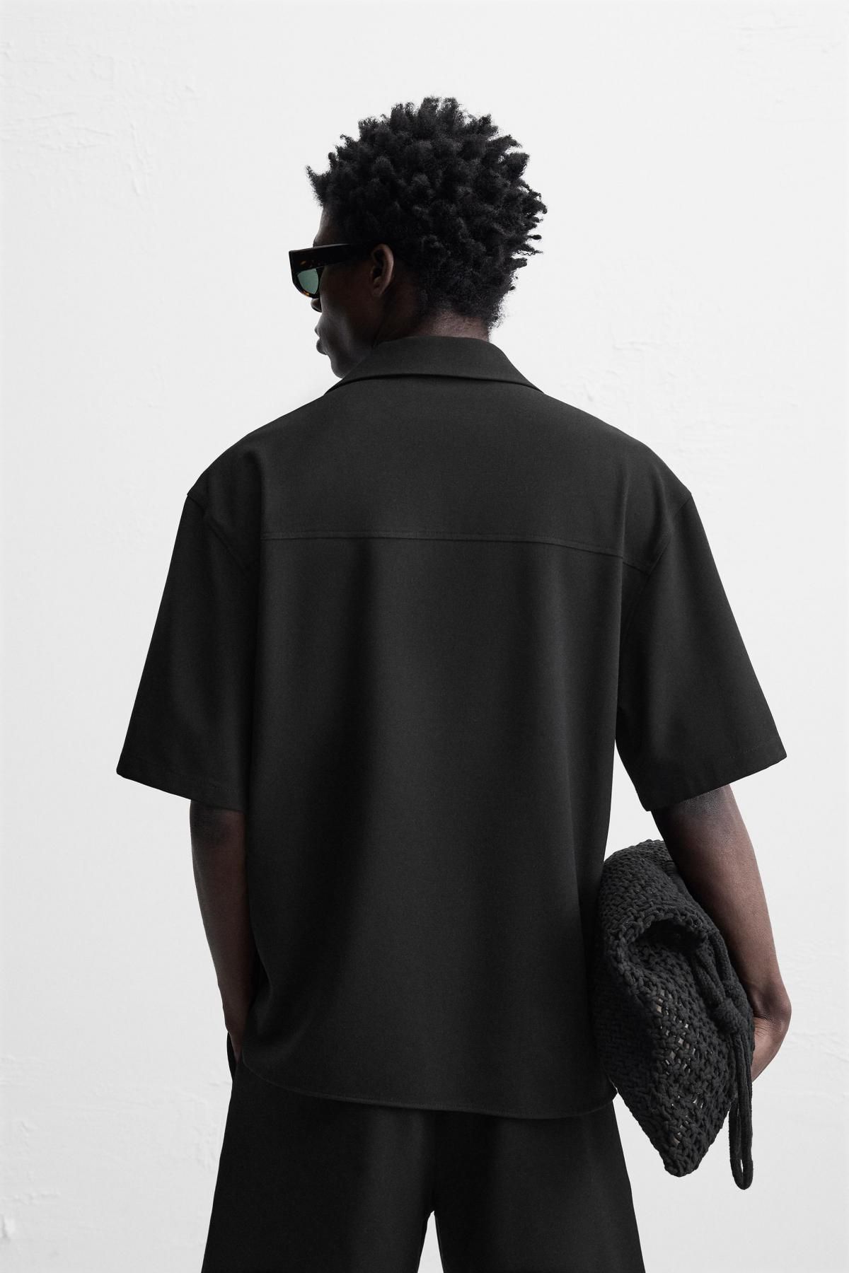 자라 컴포트 집업 폴로셔츠 6861/695 BLACK - 상세 이미지 4
