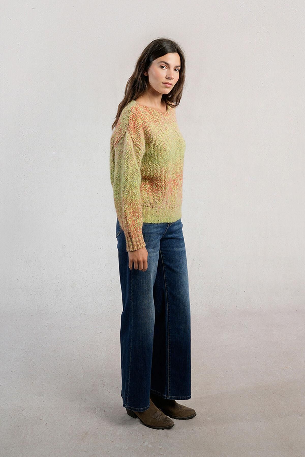몰리브라켄 타이다이 라운드넥 긴팔 니트 스웨터 3762235 MULTICOLOR - 상세 이미지 2