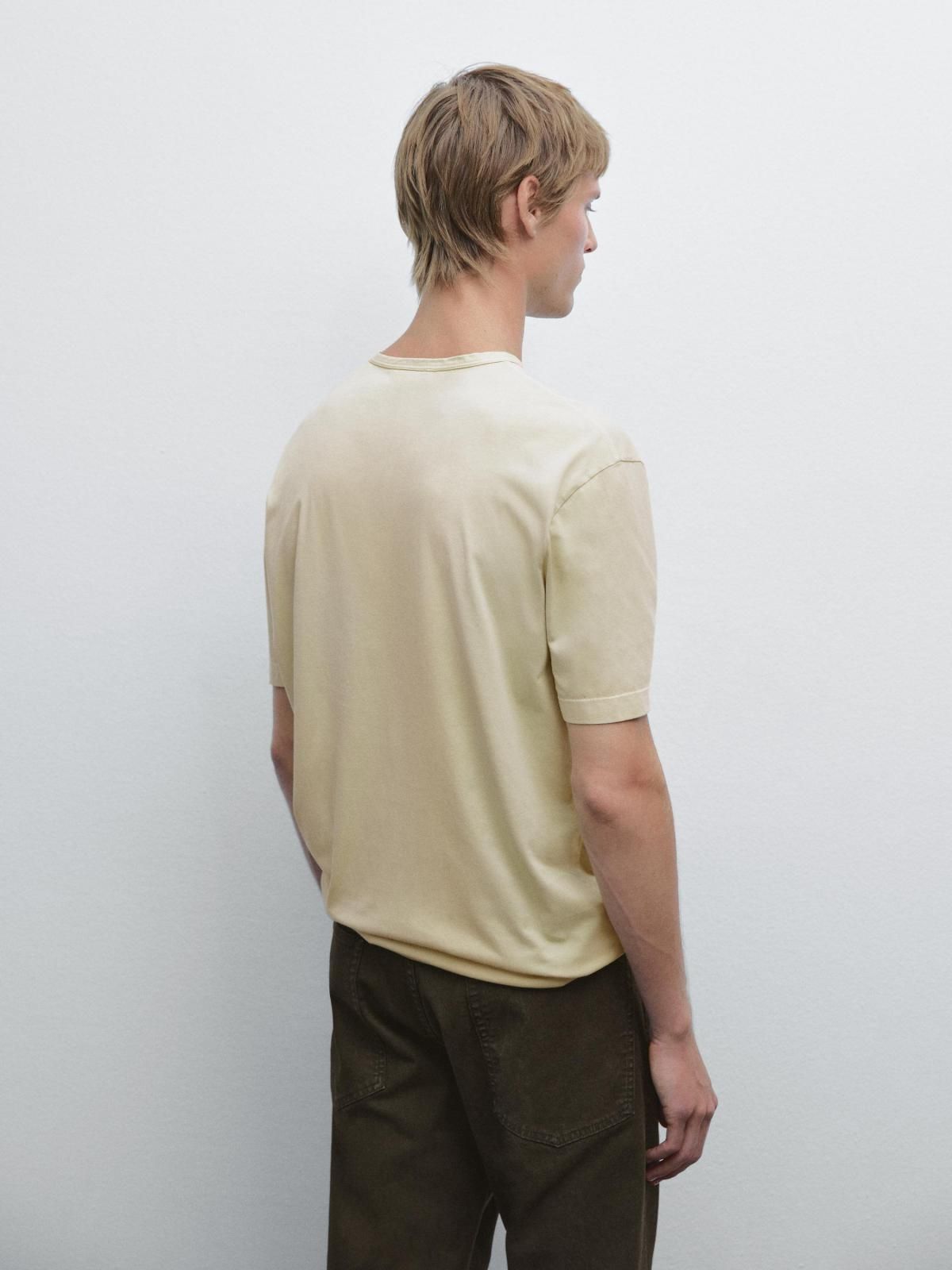 마시모두띠 빈티지 워싱 베이직 반팔 티셔츠 0505/150 PALE GREEN - 상세 이미지 4