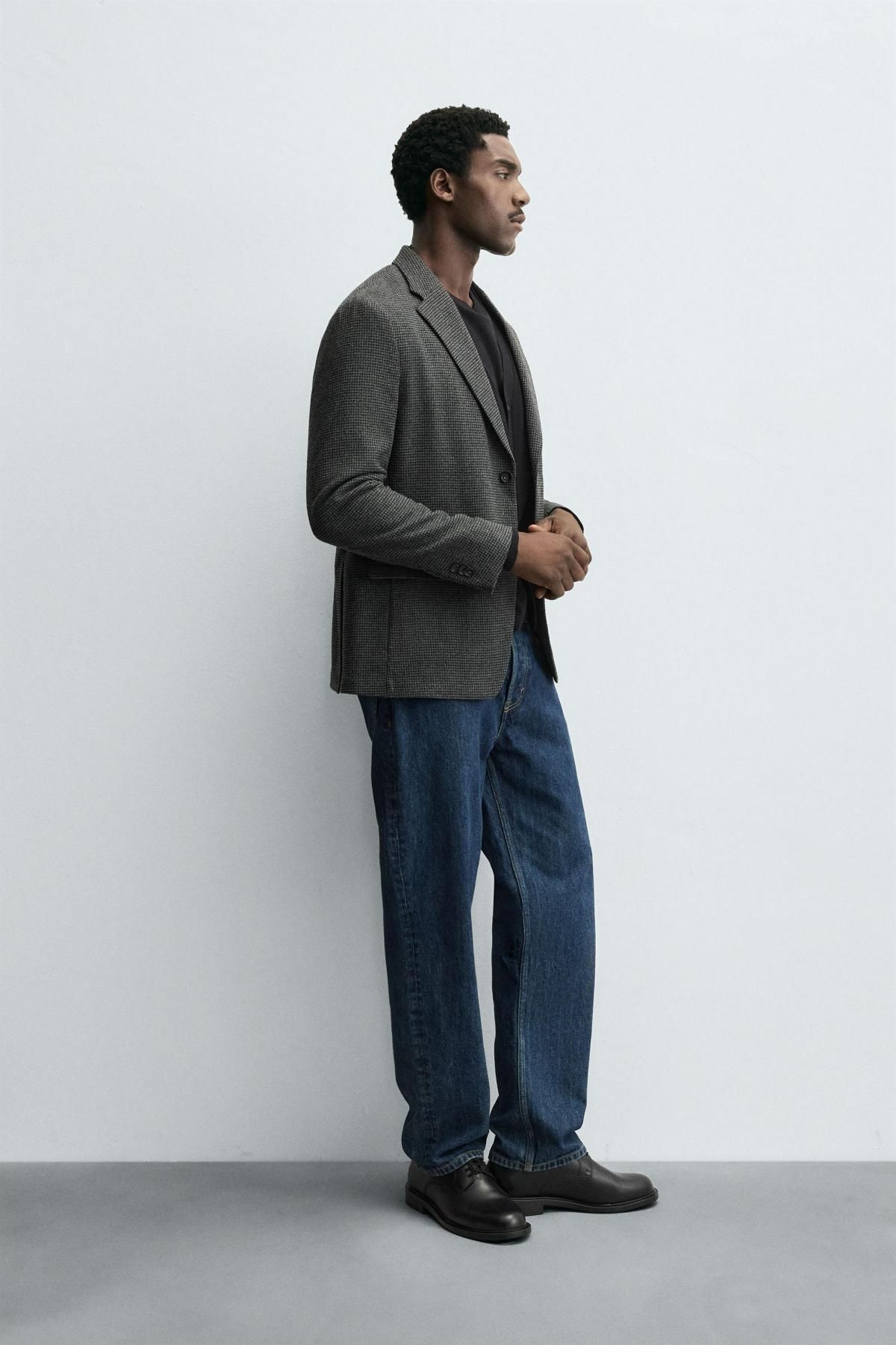 자라 하운드투스 테크니컬 슬림핏 테일러드 재킷 9621/220 ANTHRACITE GREY - 상세 이미지 5