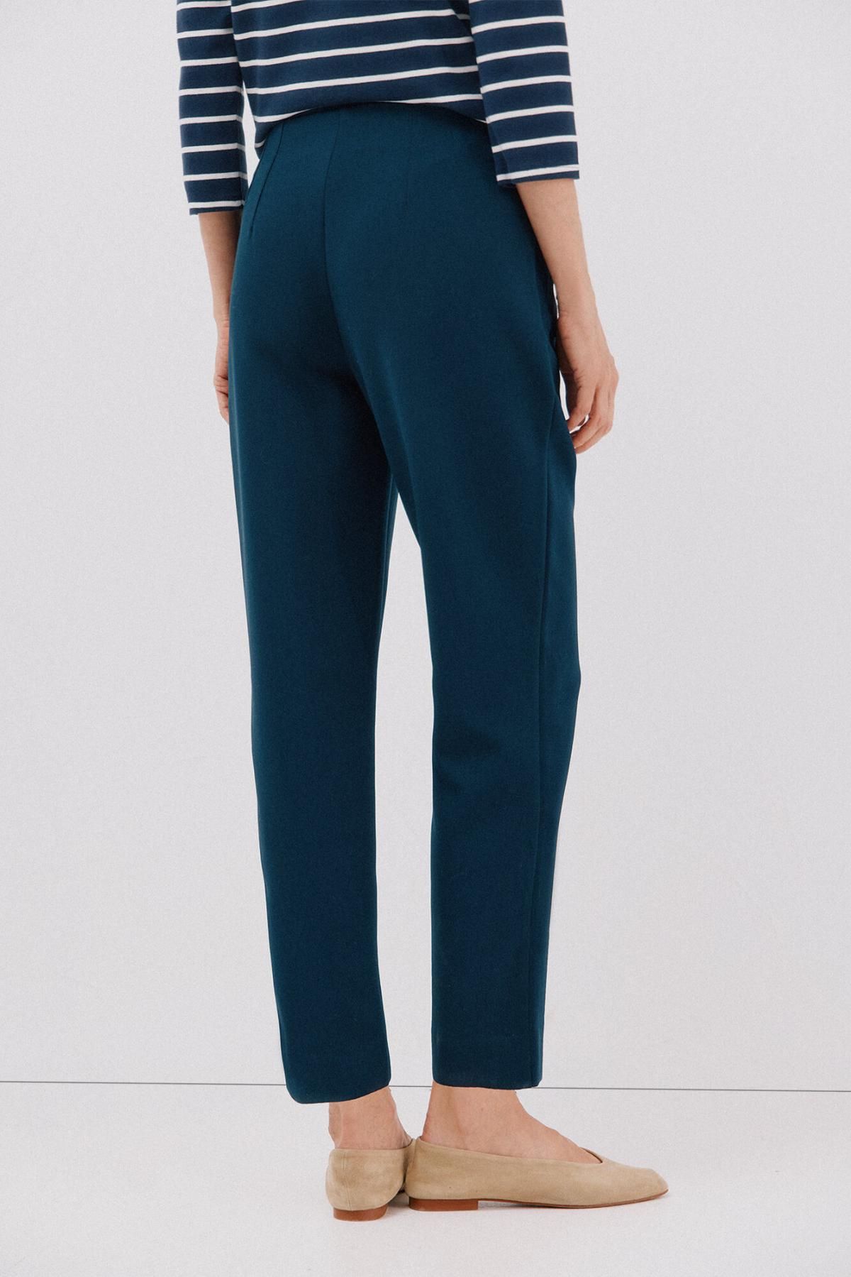 꼬르떼피엘 테크니컬 하이웨이스트 슬림핏 팬츠 6142022 AZUL MARINO - 상세 이미지 5