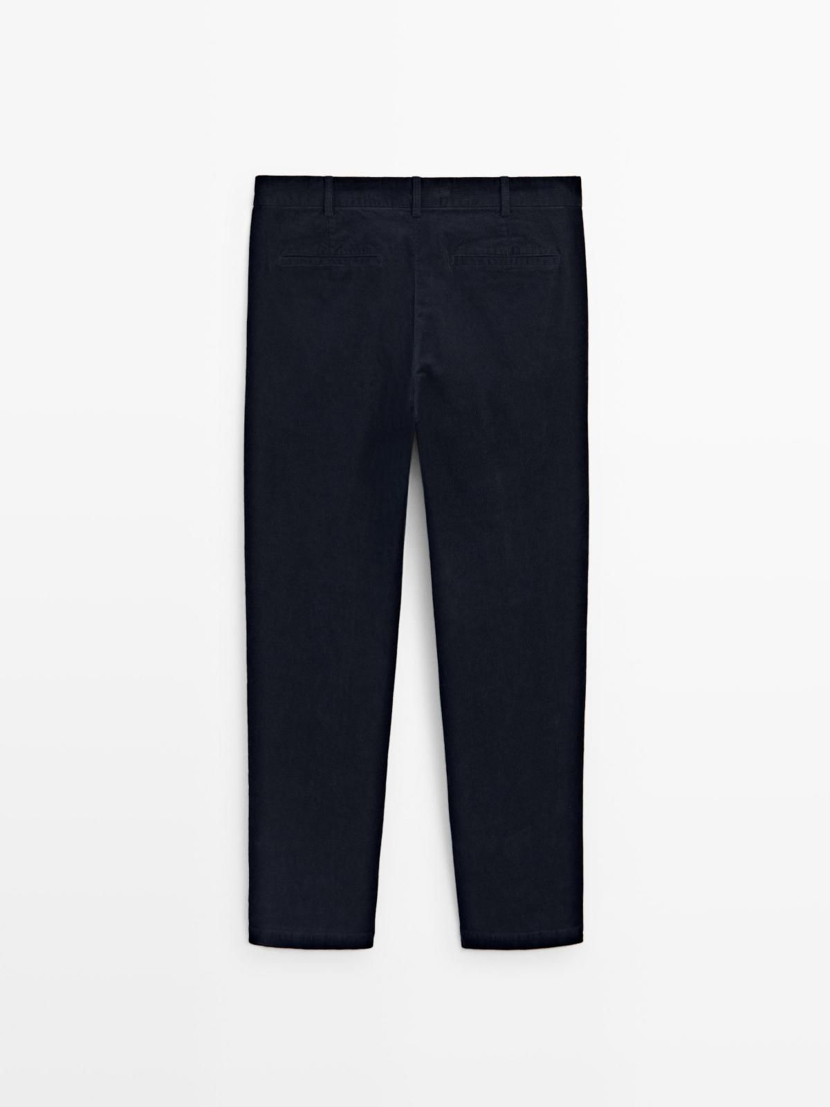 마시모두띠 슬림핏 코듀로이 테크니컬 슬랙스 팬츠 0028/011 NAVY BLUE - 상세 이미지 2