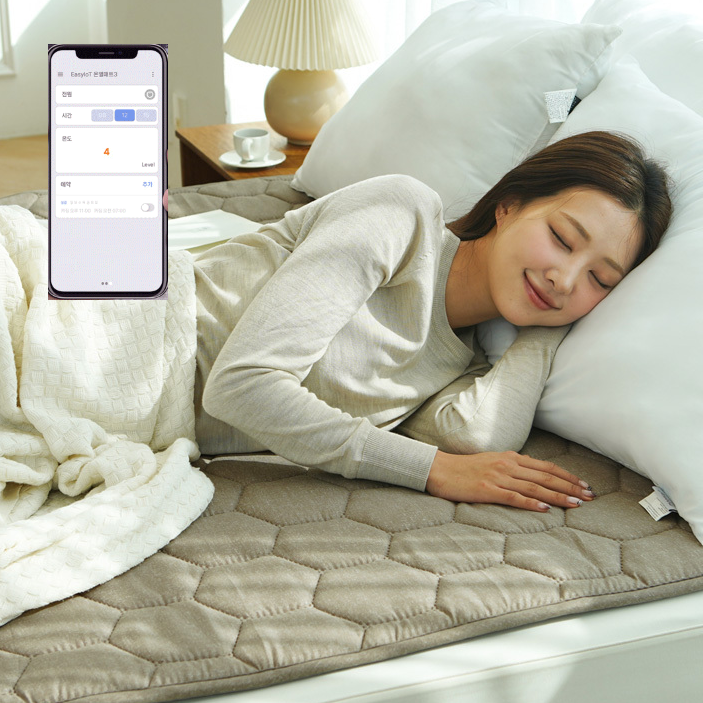 프리미엄 전기요 반반 전기장판 더블 탄소매트 분리난방