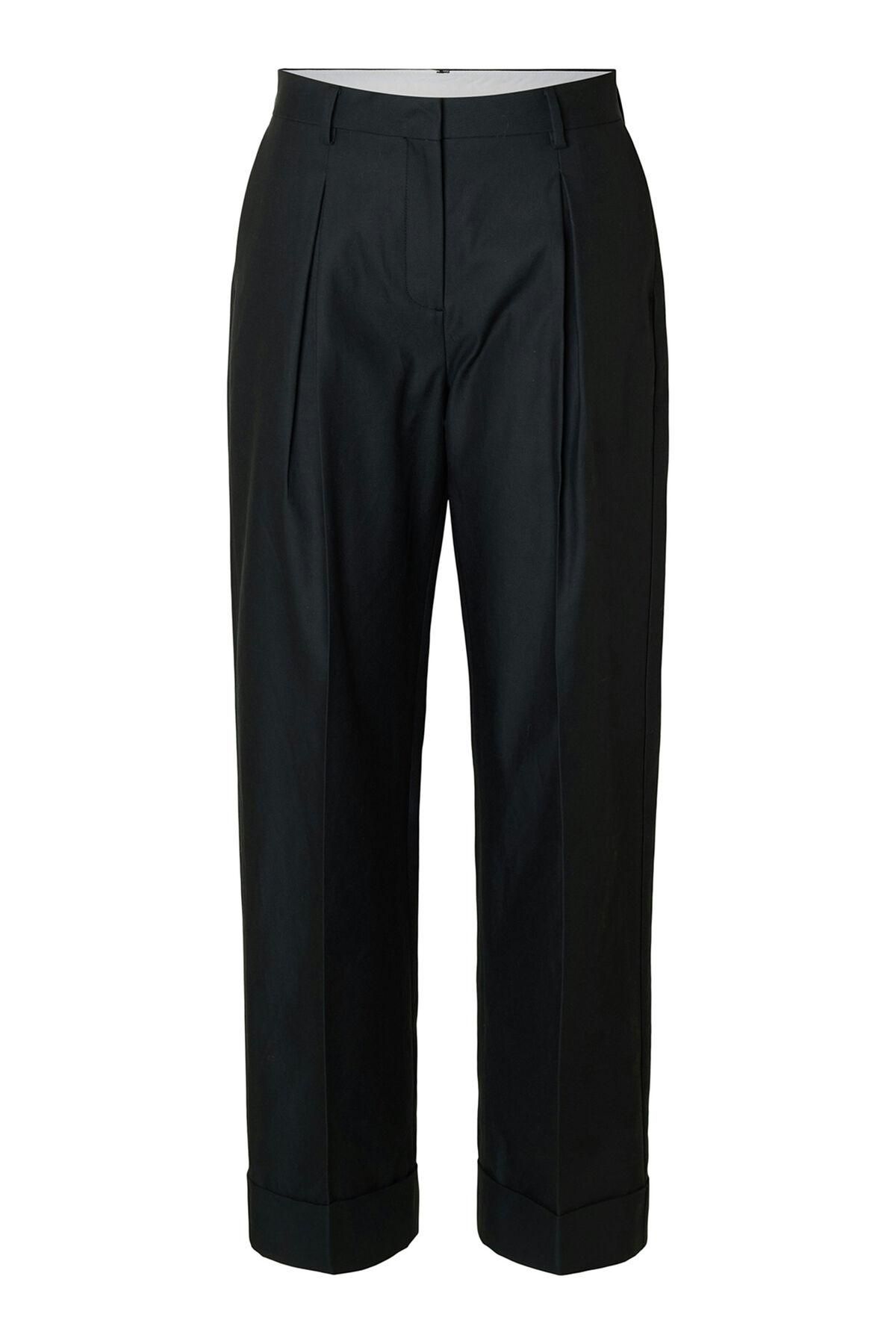 셀렉티드 테크니컬 핀턱 와이드 치노 팬츠 3722194 NEGRO - 상세 이미지 5