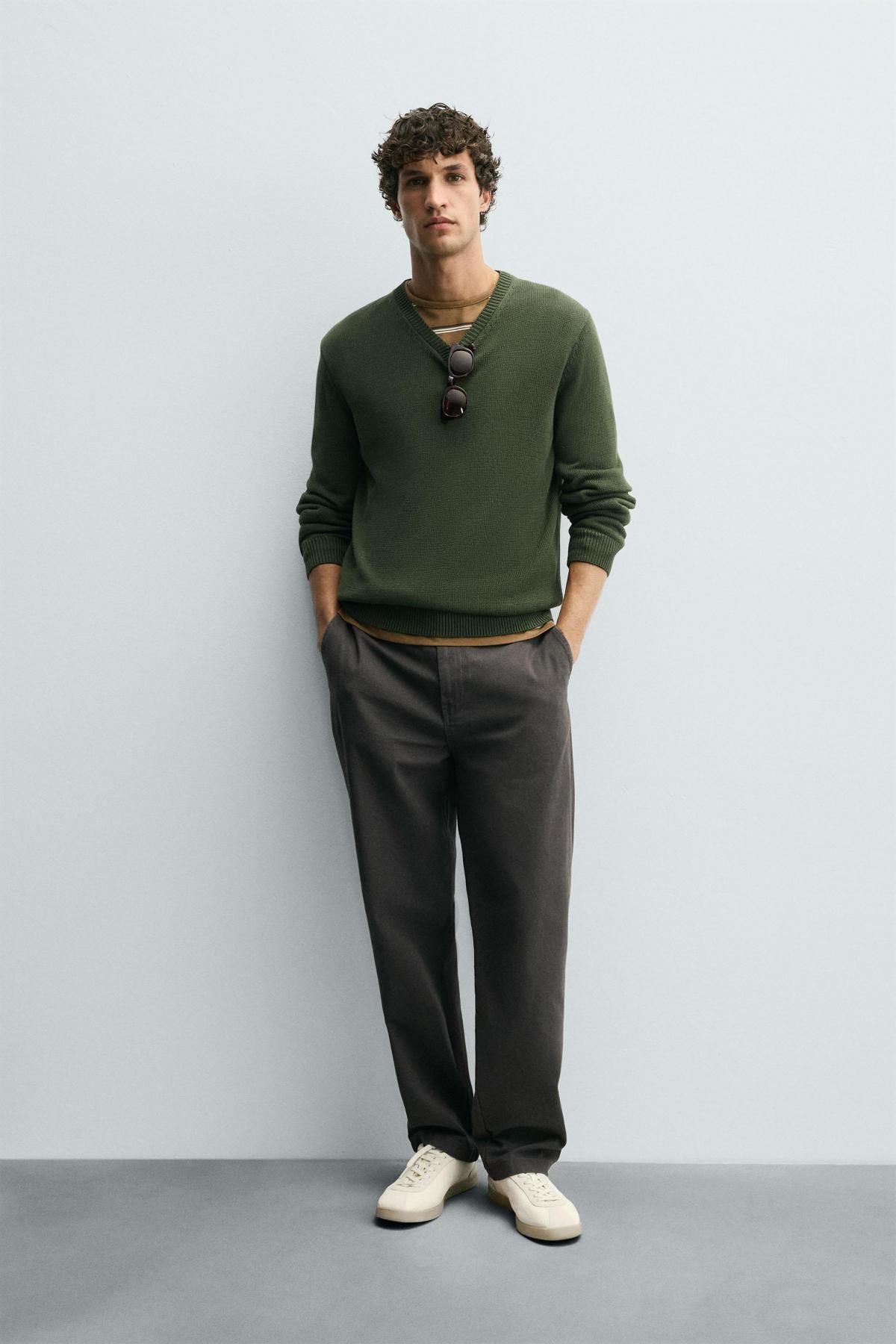 자라 미니멀 스트레이트핏 치노 팬츠 2342/302 GREY - 상세 이미지 2