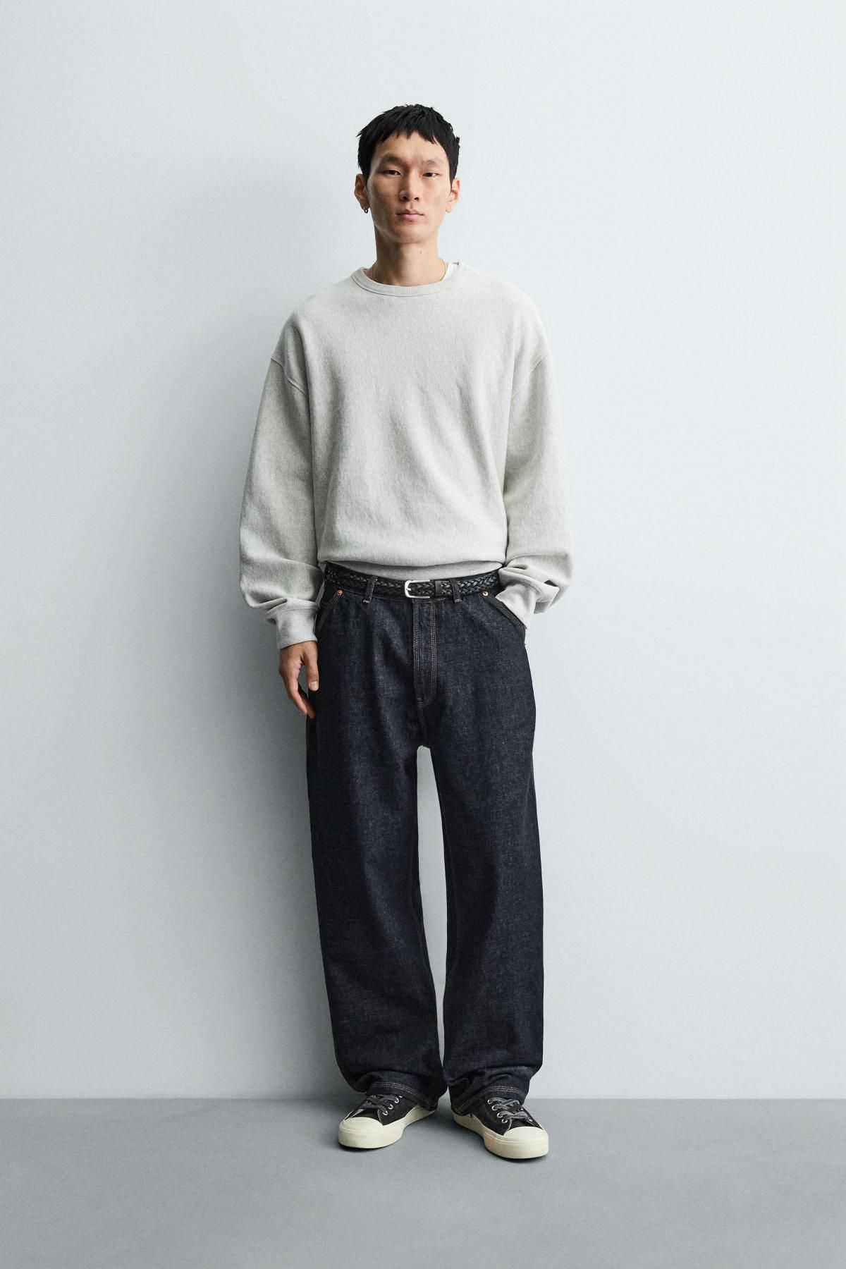 자라 와이드핏 카펜터 포켓 데님 팬츠 6045/387 BLUE - 상세 이미지 2