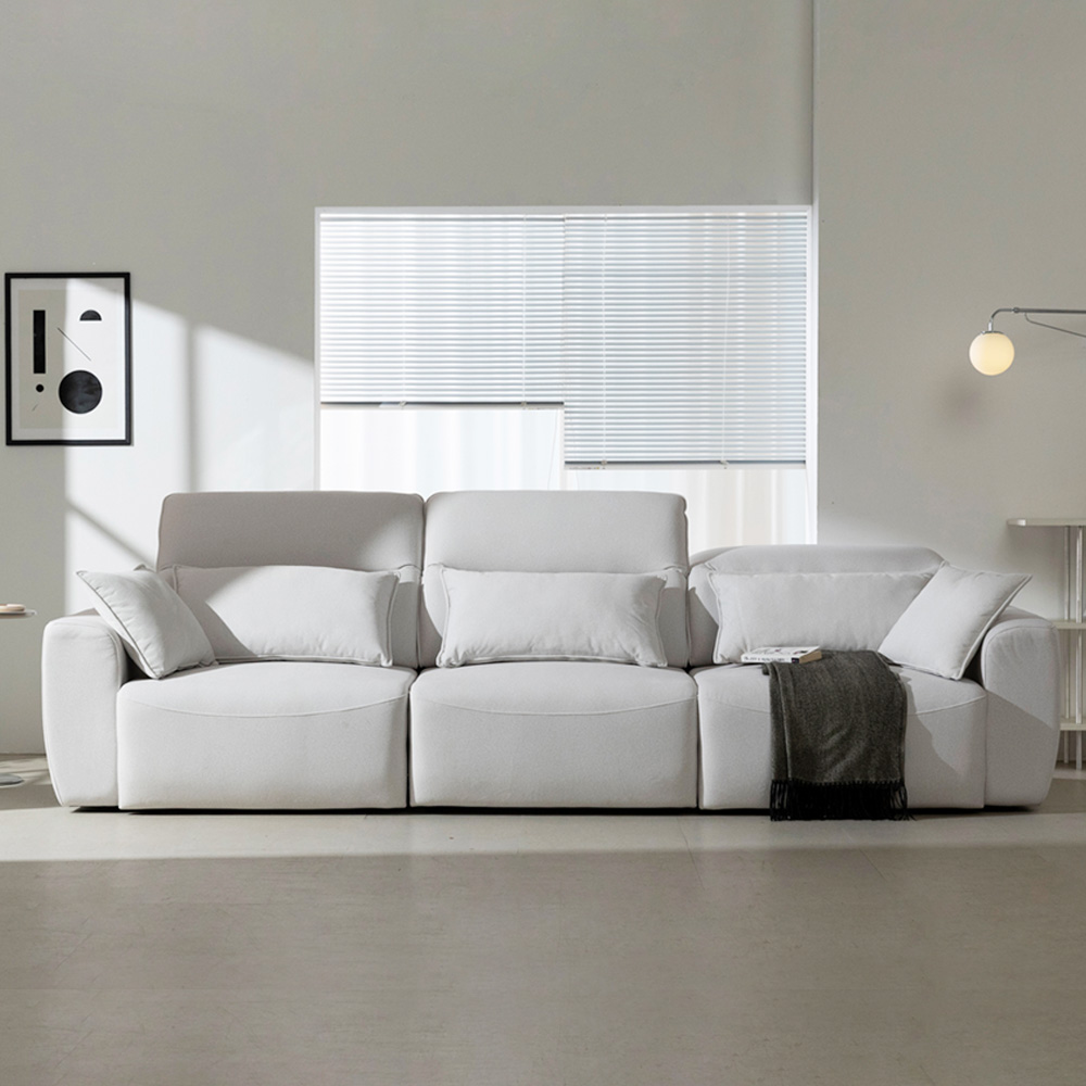 테로스 리클라이너 쇼파 슬라이드 무빙 모션소파 아이보리, 4인용