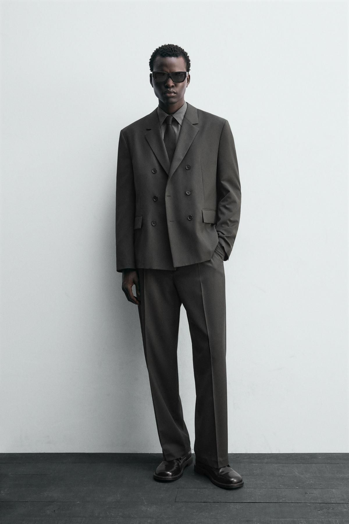 자라 울 블렌드 레귤러핏 정장 팬츠 6790/819 DARK GREY - 상세 이미지 2