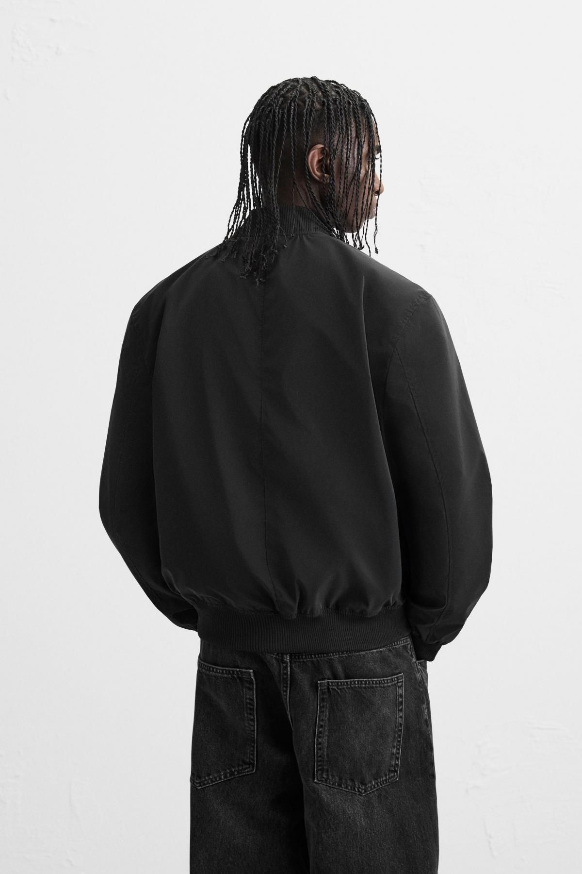 자라 테크니컬 경량 블랙 블루종 재킷 4302/330 BLACK - 상세 이미지 4