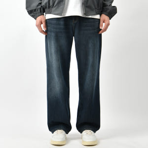 남자 기모 청바지 겨울 세미 와이드 본딩 블랙진 연청 진청 빅사이즈 데님... 착용 후기 | 사이즈/핏 총정리 - 상품 이미지 3