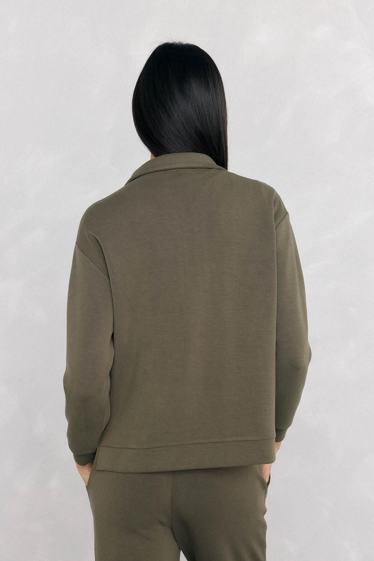 페드로 델 이에로 소프트 테크니컬 하프집업 맨투맨 2522672 VERDE - 상세 이미지 5
