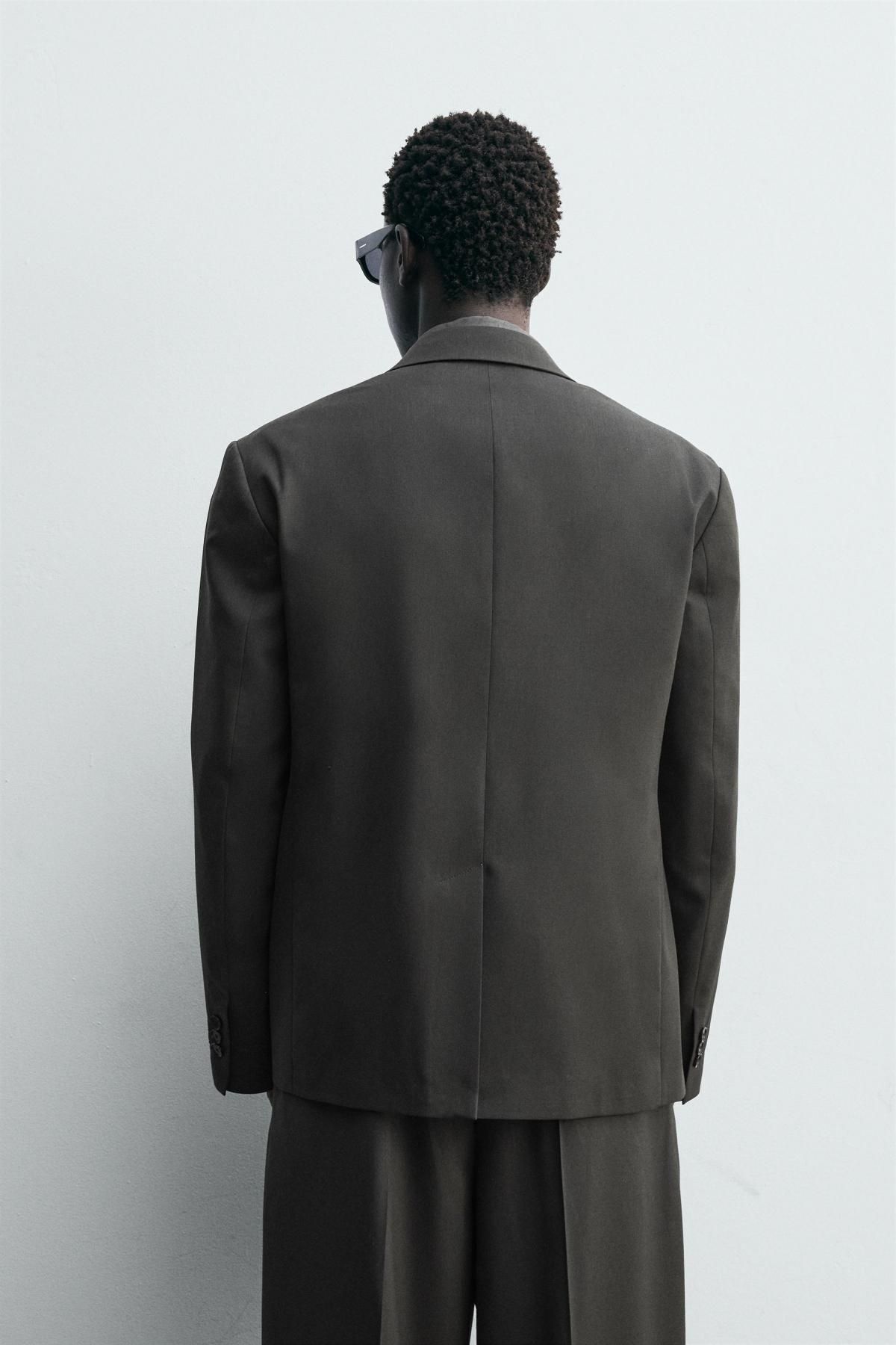 자라 더블브레스트 울 혼방 블레이저 6789/819 DARK GREY - 상세 이미지 4