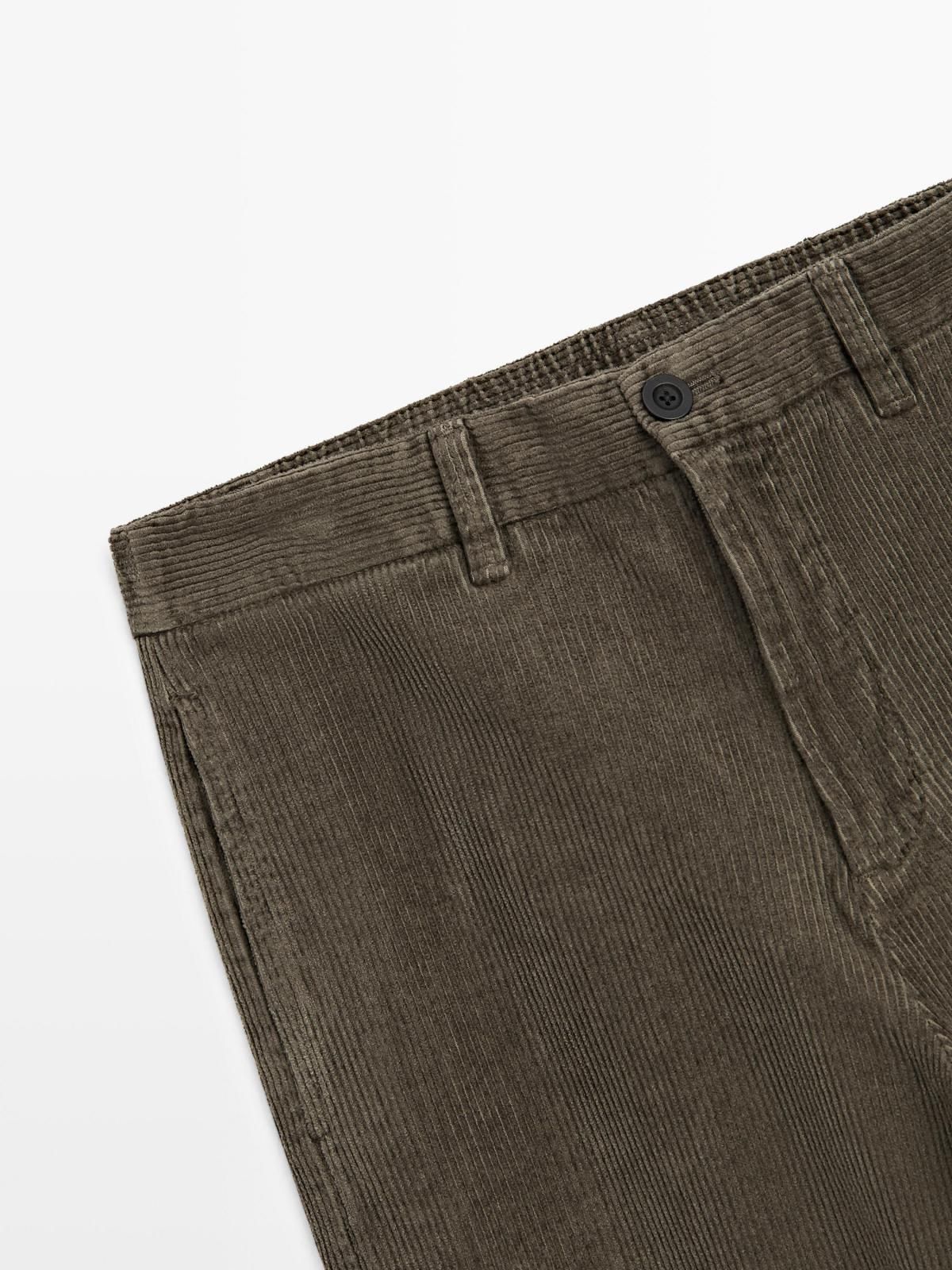 마시모두띠 코듀로이 스트레이트핏 밴딩 팬츠 0065/009 BROWN 이미지 8