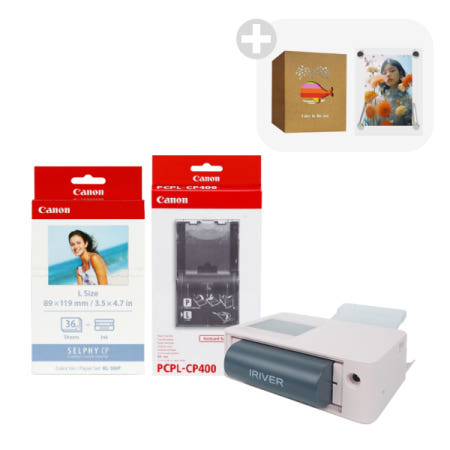 캐논 셀피 KL-36IP L사이즈 인화지 PCPL-CP400 카세트 CP1500 CP1300 배터리 세트