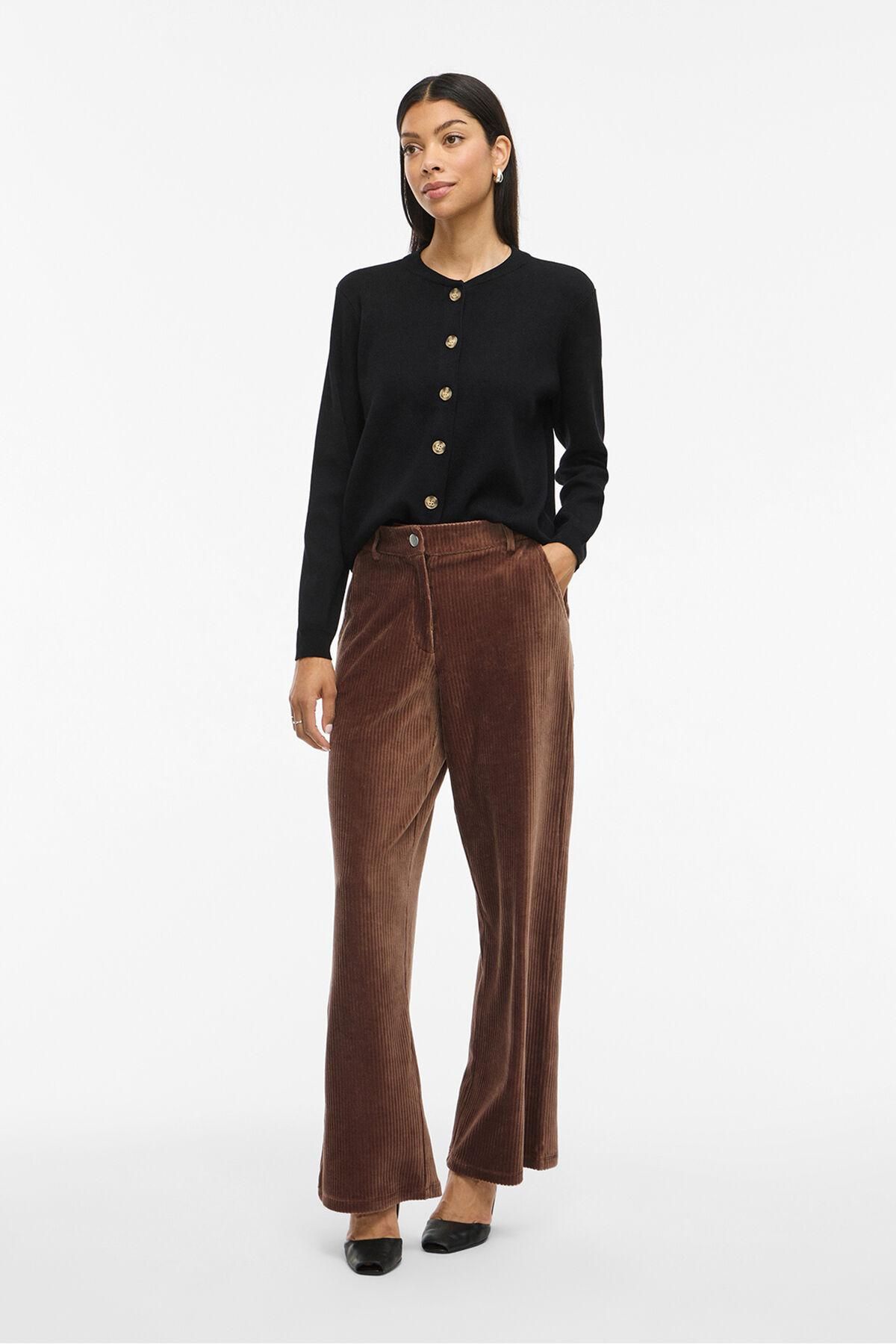 빌라 코듀로이 와이드 스트레이트 팬츠 6398272 MARRON - 상세 이미지 2